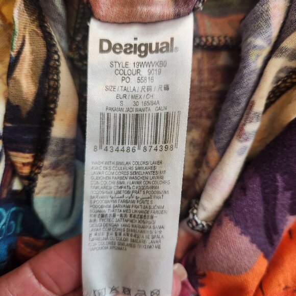 Desigual Phoebe Postcards Dress - Small - Picture 8 of 8